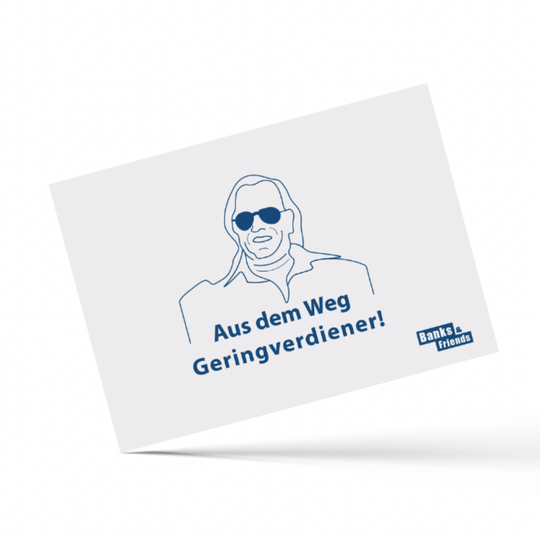 Geringverdiener | BaF - Postkarte