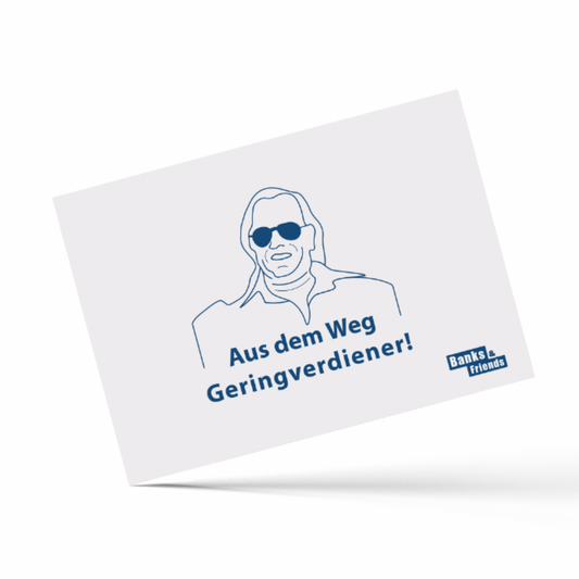 Geringverdiener | BaF - Postkarte