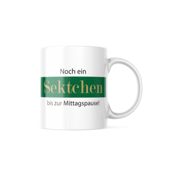 Noch ein Sektchen bis zur Mittagspause | BaF-Tasse