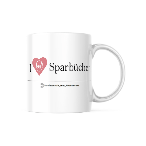 I <3 Sparbücher | BaFim-Tasse