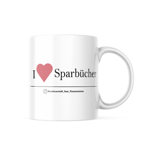 I <3 Sparbücher | BaFim-Tasse